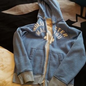 Hooded sweater jacket